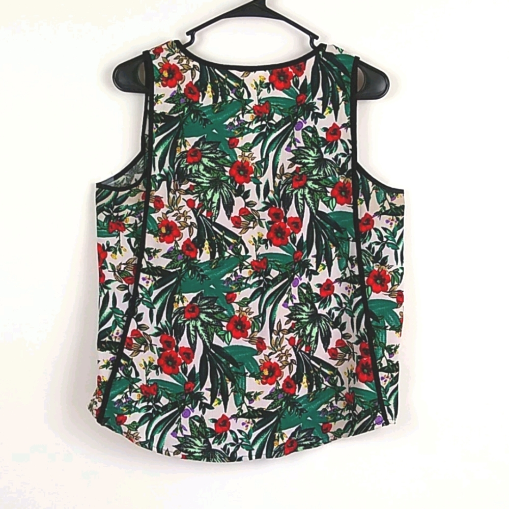 Tropical Floral Tank Top L - Picture 5 of 8